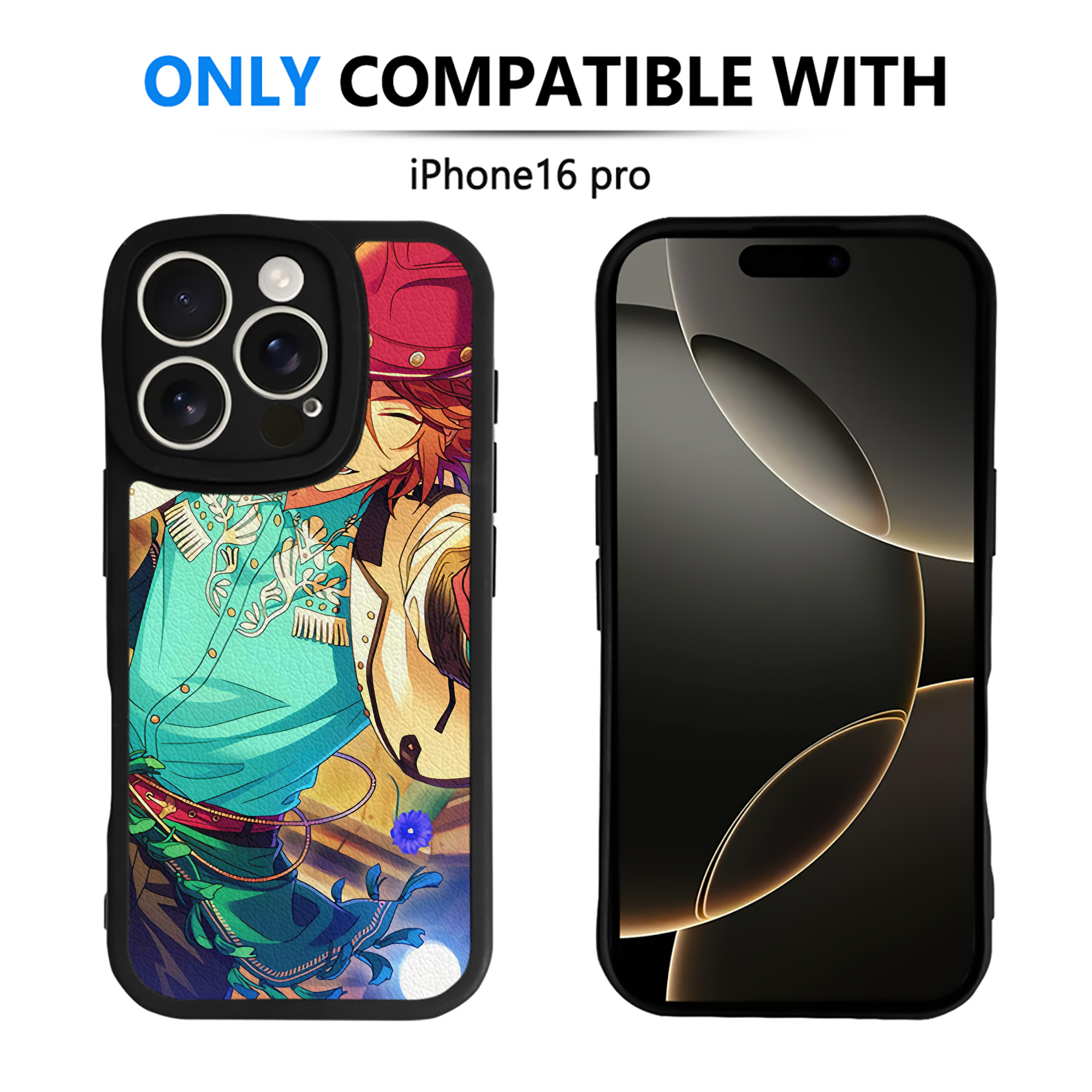 （画像用） あんさんぶるスターズ! Ensemble Stars 【iPhone 16シリーズ対応】シリコンスマホケース（レザー調） 材質：シリコン